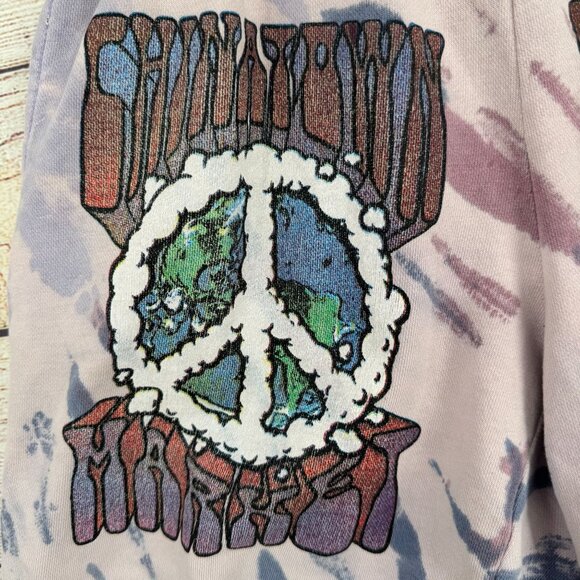 Chinatown‎ Market Tie Dye Sweat Shorts Women's Size Medium Purple/Pink - Picture 3 of 9